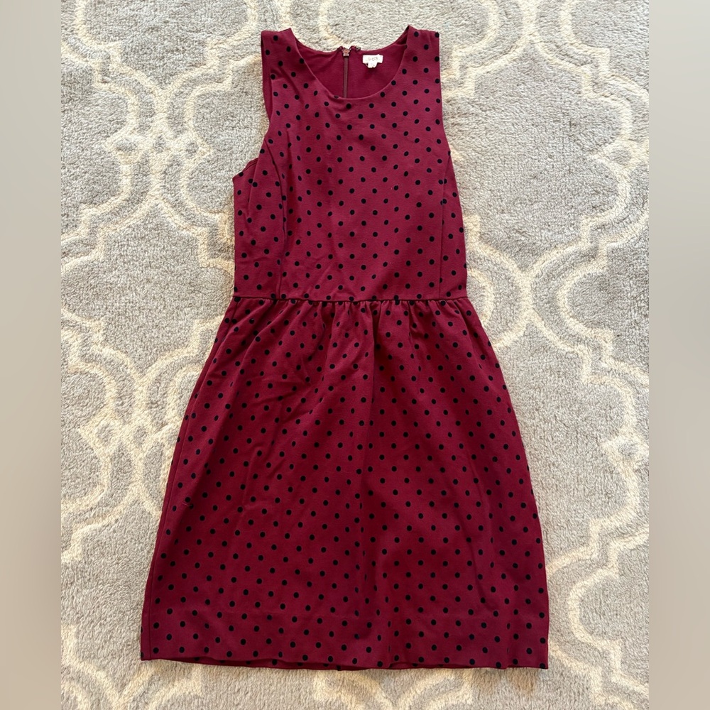 J Crew Factory Maroon Tank Dress